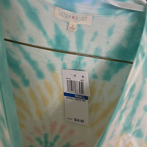 NWT Ultra Flirt Tie Dye Shirt - Picture 2 of 4